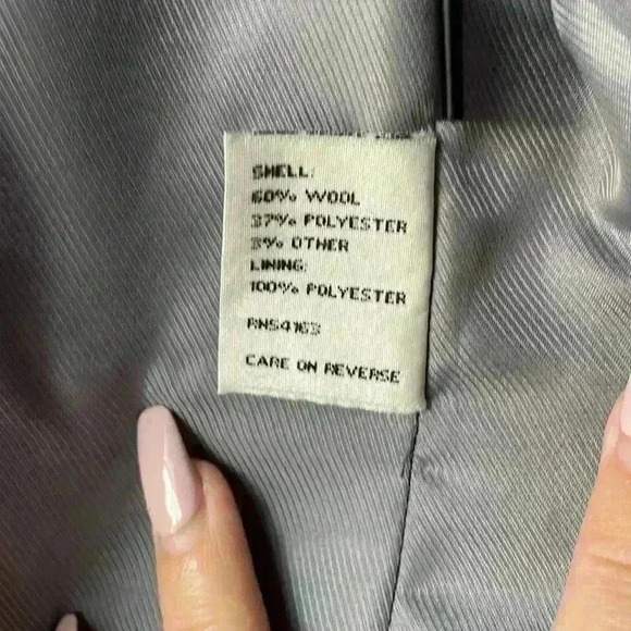 Kenneth Kole Black Wool Coat with removable Hoodie Sz 4 - Picture 10 of 12